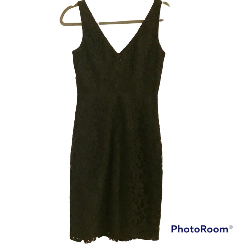 J. CREW Dress 0 Sara Leavers Lace Black - Picture 5 of 5